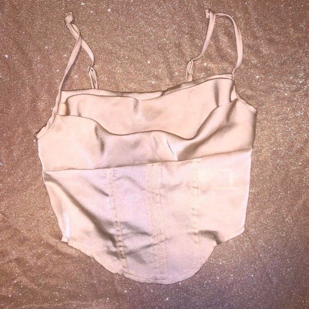 Chic Beige Corset Top